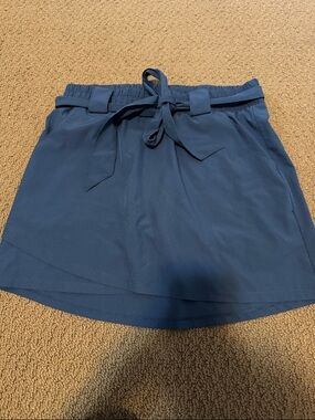 Kyodan Navy Blue Tie-Waist Skort